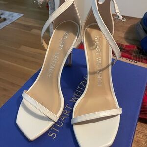 Stuart Weitzman Women's White Heels
